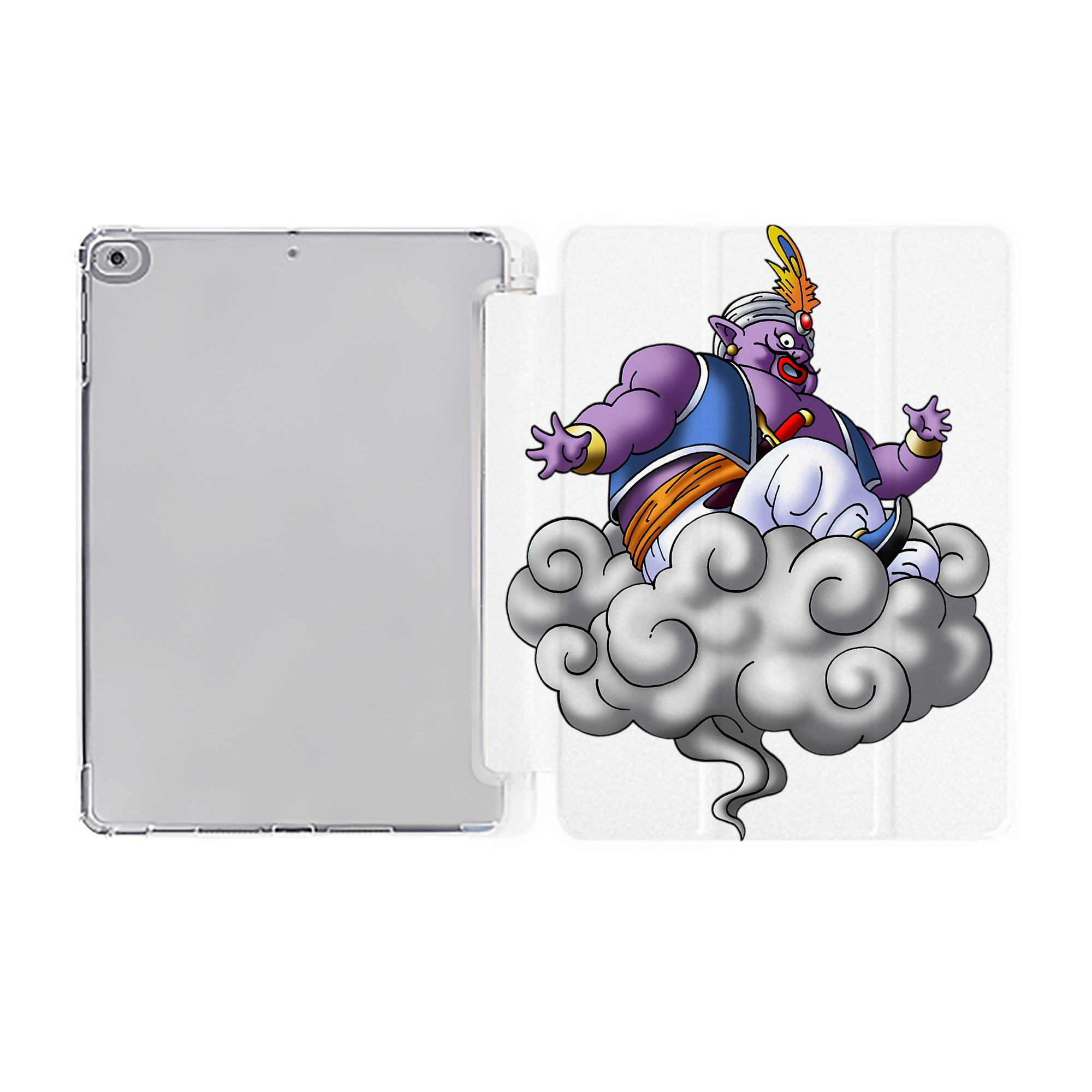 （画像用） ドラゴンクエスト Doragon Kuesuto Dragon Quest IPad ケース ペン収納付き 三つ折りスタンド PUレザー×シリコン 対応機種9.5/10.5/10.9インチ